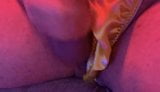 Satin Thong Panty Wank snapshot 7