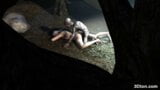 Gollum fucks blonde girl inside a cave snapshot 10