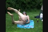 Naked sunbathing at a public campground snapshot 10