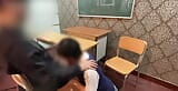 #122 Fuck with Teacher Tell Everyone! Girl Who Makes Her Boyfriend Wait and Gets Fucked by Classmate snapshot 4