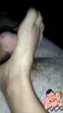Aliah's First Footjob with her tiny cute little toes and feet snapshot 6