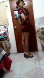 Joselynne CD Beauty Legs In Red Dress 01 snapshot 6