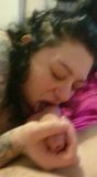 Wild English BBW sucking white cock! snapshot 8