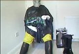 More wanking in latex. snapshot 16