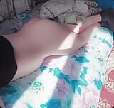 HANDS-FREE Cumming Hot Semen From The Cute Cock Between My Smooth Thighs Masturbating As Always I Like snapshot 2