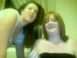 2 gilrs mucking about on webcam flashing tits snapshot 15