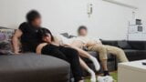 Theesome POV. 001-1 The senpai couple and the junior in an erotic raw threesome. snapshot 5