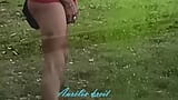 slut crossdresser in cage piss under rain snapshot 9