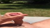 Outdoor slow motion Cumshot snapshot 2