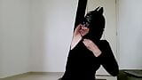 Brazilian Miss in Armpit Fetish as a CatWoman licking snapshot 3