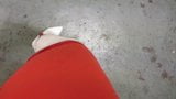 White thigh boots and the tightest red leggings i have snapshot 9