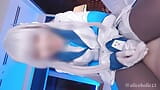 aliceholic13 Blue Archive Ushio Noa Cosplay 14-time consecutive edging with glove handjob POV video. snapshot 9