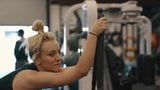 Kaley Cuoco working out at the gym with other babes snapshot 5