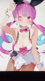 Hentai bukkake al lindo uniforme de akua como una chica animadora snapshot 1