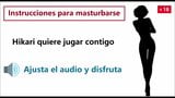Suara Sepanyol memberitahu anda cara melancap. Suara Hikari. snapshot 10