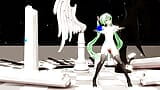 Miku Prolapso com plug anal - NaziSaki - cor do cabelo verde editar smixix snapshot 3