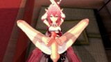 Impacto Genshin - prazer do pé de yae miko e jogo anal snapshot 9