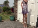 Crossdresser Likes Flashing Her Knickers On A Windy Day snapshot 5