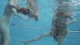 Two dressed beauties underwater – Netrebko and Poleshuk snapshot 9