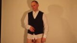 Kudoslong in a shirt and waistcoat strips and wanks snapshot 9