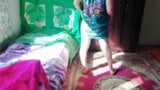 Green sexy mini house dress 쉬메일 big butt sissy trap 큰 엉덩이 성전환자 전리품 섹스 snapshot 2