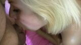 Lacey masturbates and then gives a blowjob and swallows snapshot 13