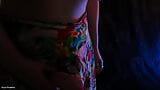 ストラップオン・セイの精子を食べる指示-曲線美な淫語熟女アリア・グランダー-フェムドムハメ撮り snapshot 11