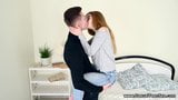 Casual Teen Sex - Bella Gray  Petite teen fucked by tall guy snapshot 3