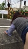 japanese milf outdoor snapshot 8