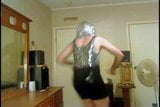 Silver Bodysuit and Black Latex  Aerobics! snapshot 5