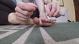 cutting my toe nails for you close up snapshot 6