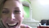 Rubia belleza brooke banner obtiene su coño pov martillado snapshot 3