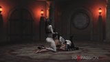 Hot girl slave gets fucked hard by satanic witches in castle snapshot 11