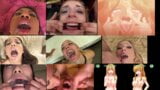 Cum gorgelen geluid compilatie (9 gesplitste schermen) snapshot 1