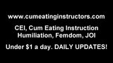 It would please me if you eat your cum CEI snapshot 4