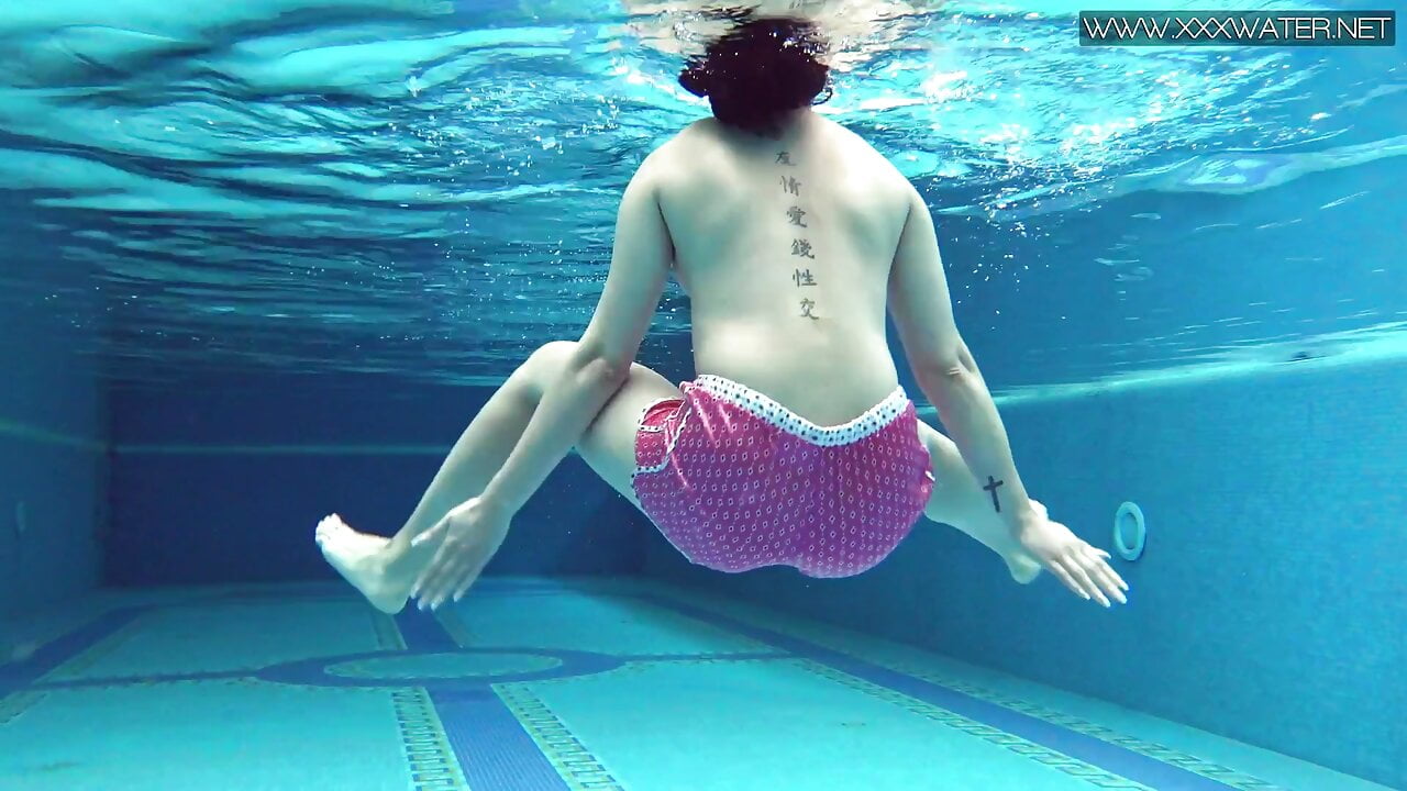 Lady Dee cute shy Czech teen swimming