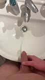 Big dick German boy piss in family parents bathroom sink snapshot 5