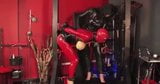 Latex slut made to suck cock snapshot 1