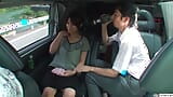 Japanese amateur couple outdoor exposure and raw van sex snapshot 2