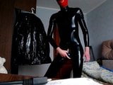 2019-09-18 black catsuit and red mask (test vid) snapshot 5