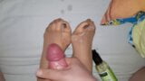 Cum on Nylon feet #2 snapshot 9