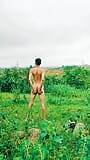 Teen Indian college boy have fun nude in forest cumshot snapshot 8