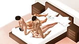 Dulces hermanastras follando amante secreto en hotel en video - mujer 3d personalizada snapshot 2