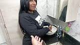 By looking at her stepbrother in the bathroom stepsister gets fucked very hard. snapshot 3