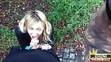 Skinny sex date babe sucks outdoor in public be4 fucked snapshot 4