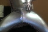 in silver catsuit and a dilator onto bbw gewixxt snapshot 5