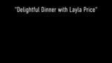 Abendessen! Rome Major isst seine blonde Date Layla Price aus! snapshot 1