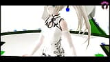 Linda adolescente bailando con vestido chino + desnudándose gradualmente (3D HENTAI) snapshot 7