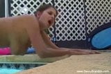 Amateurs Having Fun At The Pool Just To Arouse Each Other snapshot 12