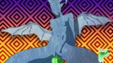 Monster-Mädchen reitet grünen Dildo - animierte Schleife snapshot 8